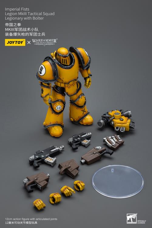 Joytoy Imperial Fists Legion Mkiii Tactical Squad Legionary With Bolter Jt9077 Warhammer 40K