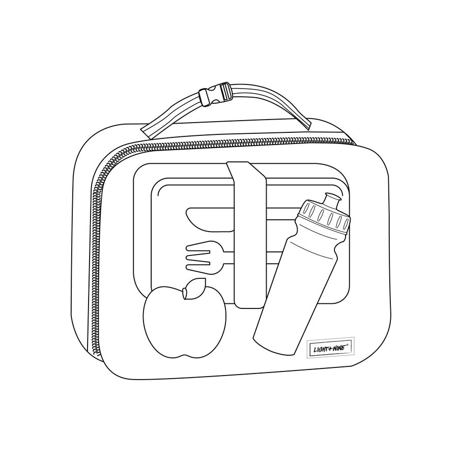 Light + Nine Insulated Lunch Tote Surf Lime Light + Nine