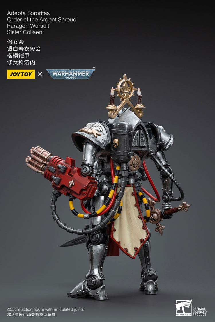 Joytoy Warhammer 40K Adepta Sororitas Order Of The Argent Shroud Paragon Warsuit Sister Collaen
