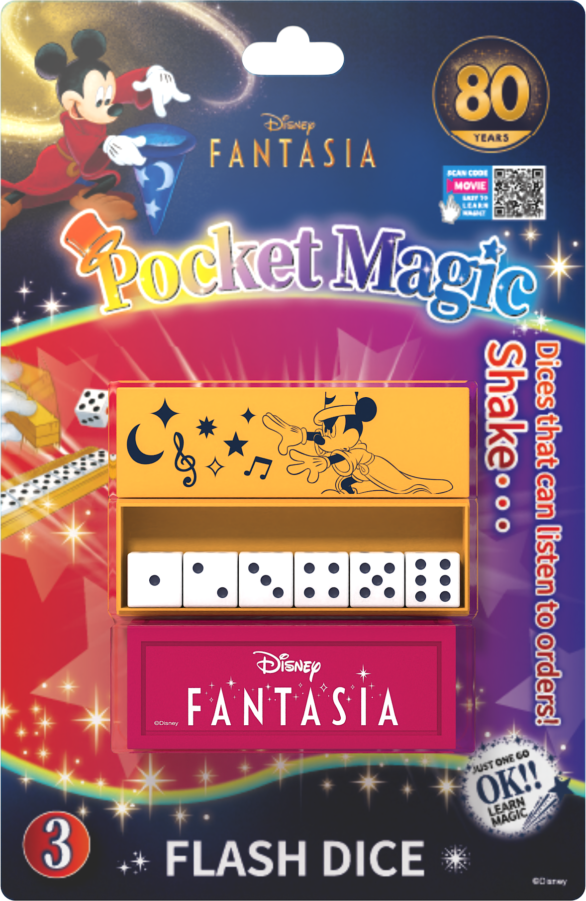 Disney Fantasia Mickey Pocket Magic - Flash Dice