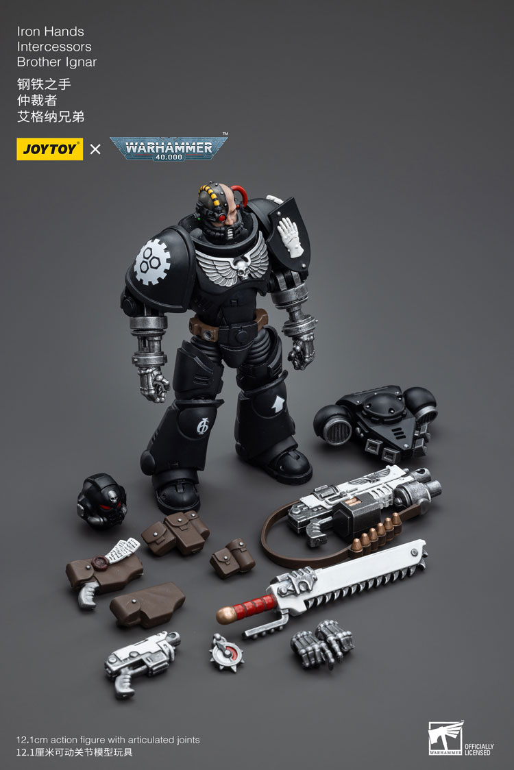 Joytoy Warhammer 40K Iron Hands Intercessors Brother Ignar Warhammer