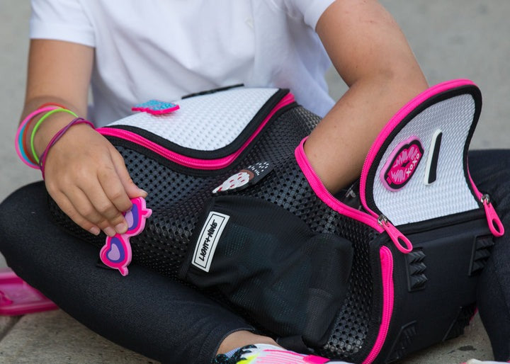 Light + Nine Student Backpack Neon Pink Light + Nine