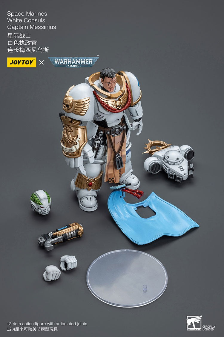 Joytoy Warhammer 40K Space Marines White Consuls Captain Messinius Jt6861 Warhammer