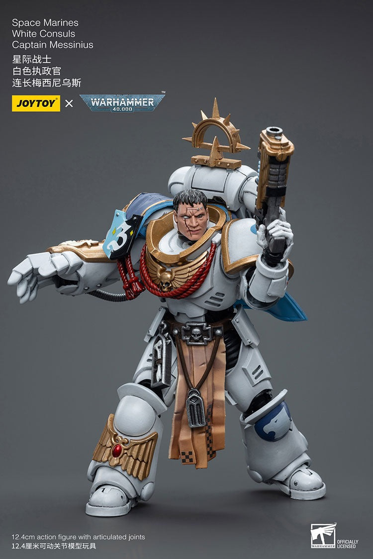 Joytoy Warhammer 40K Space Marines White Consuls Captain Messinius Jt6861 Warhammer