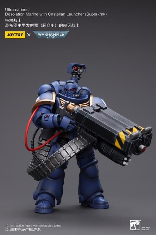 Joytoy Warhammer 40K Ultramarines Desolation Marine With Castellan Launcher (Superkrak) Jt8810