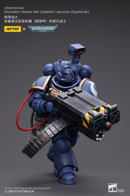 Joytoy Warhammer 40K Ultramarines Desolation Marine With Castellan Launcher (Superkrak) Jt8810