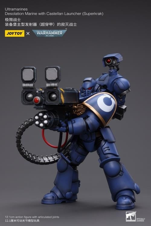 Joytoy Warhammer 40K Ultramarines Desolation Marine With Castellan Launcher (Superkrak) Jt8810