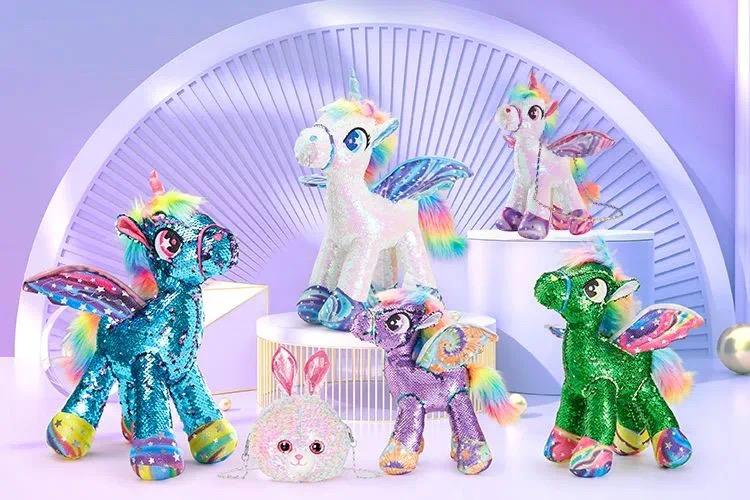 Sequin Standing Celestia Unicorn 50Cm Cozyworld